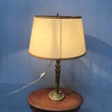 Golden brass table lamp