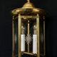 Lantern 2 lights in bronze and brass