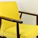 Fauteuil jaune, années 1970