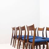 H.P. Hansen Møbelindustri set of eight rosewood dining chairs