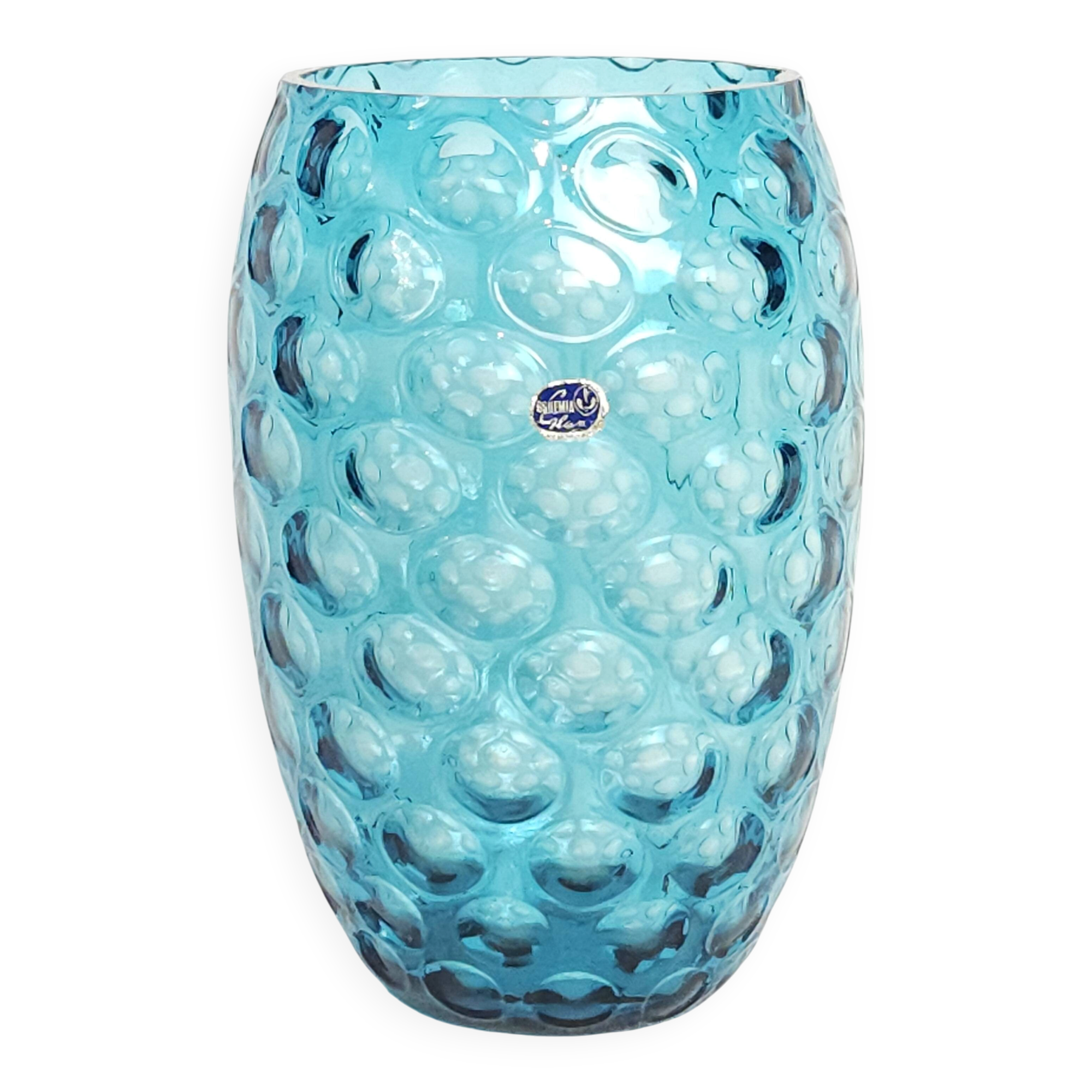 Vintage Bohemian glass vase