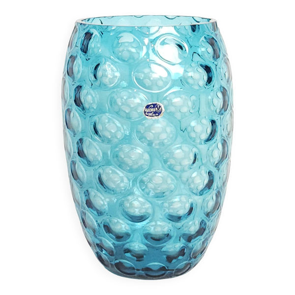 Vase verre de bohême vintage