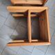 Set of 4 vintage 1970s pine side tables or bedside tables.