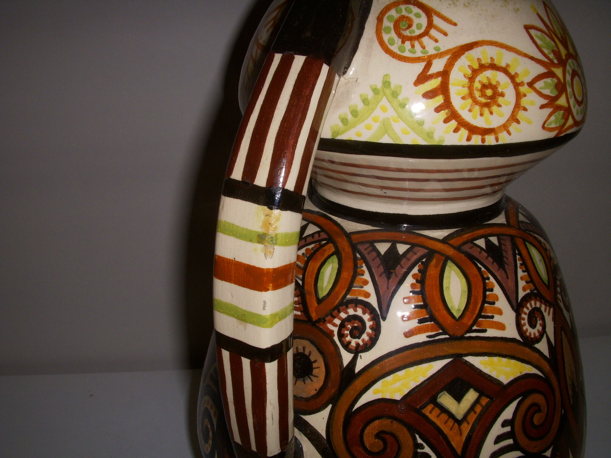 Signed Paul search Quimper faience vase