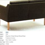 1970s, Danish design attributed to Børge Mogensen, 3-seater sofa, model 2523.