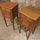 Paire table de chevet chêne massif art deco années 30/40