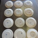 14 mismatched flat plates Terre de fer