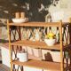 vintage rattan bookcase