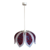 Suspension abat jour en perspex vintage 70