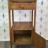 Painted metal bedside table