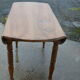 Oval dining table folding