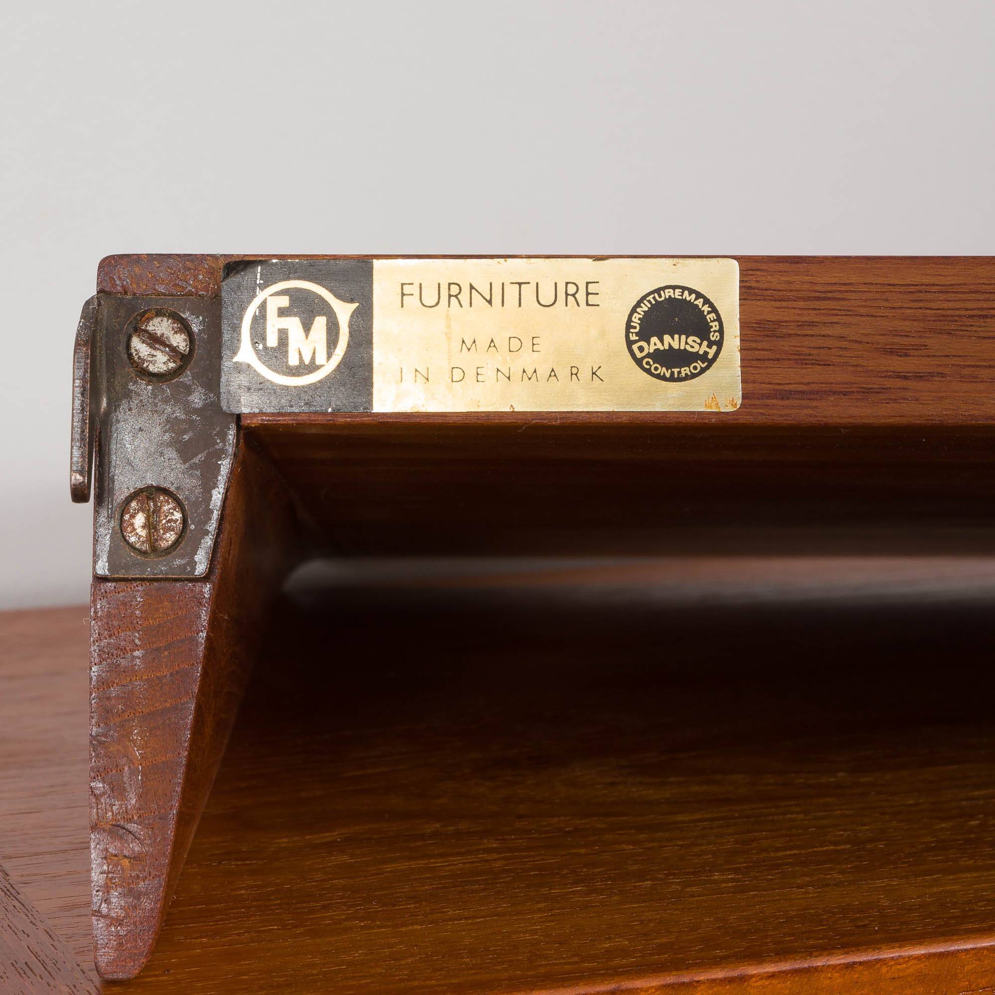 Kai Kristiansen set of 3 teak shelves for FM Mobler, Denmark 1960s