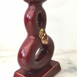Candlestick ceramic art of bordeaux 1930
