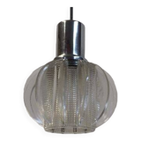 Lampes suspendues vintage en verre 3 pièces