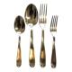 CHRISTOFLE silver-plated metal cutlery set, Printania model