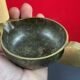 Old bronze candle holder lamp