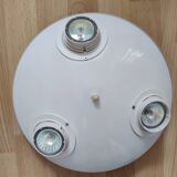 Ikea vintage white ceiling light 3 adjustable spots 90's