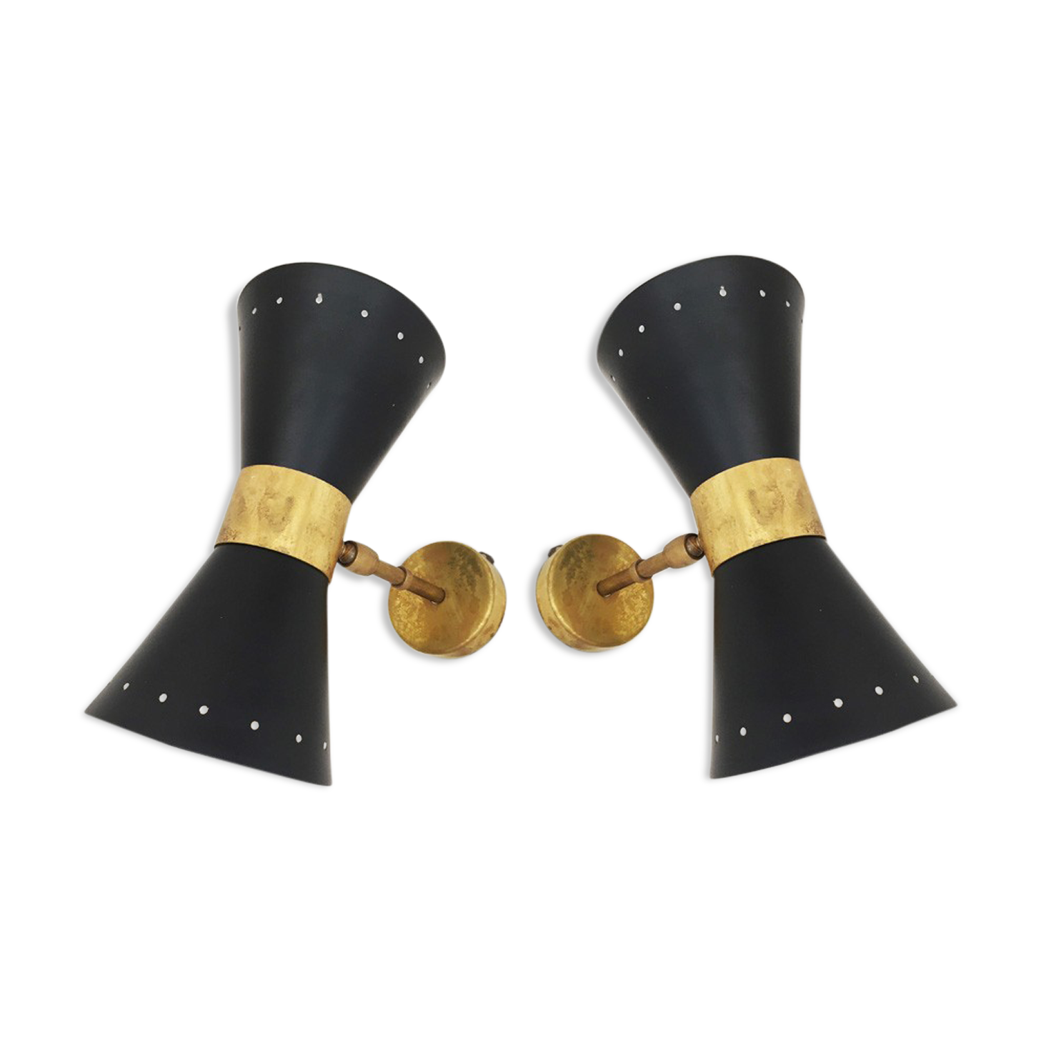 Wall lamps in the style of Italian creations of the 50s