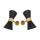 Wall lamps in the style of Italian creations of the 50s