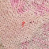 3x12 Soft Pink & Brown Turkish Runner Rug, 86x374CM