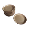 Series of 8 stoneware plates