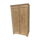 Parisian wardrobe in raw wood