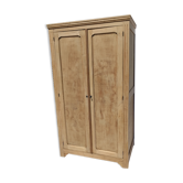 Armoire penderie parisienne en bois brut