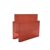 Space age pink plastic magazine rack, Giotto Stoppino, Kartell 1970s