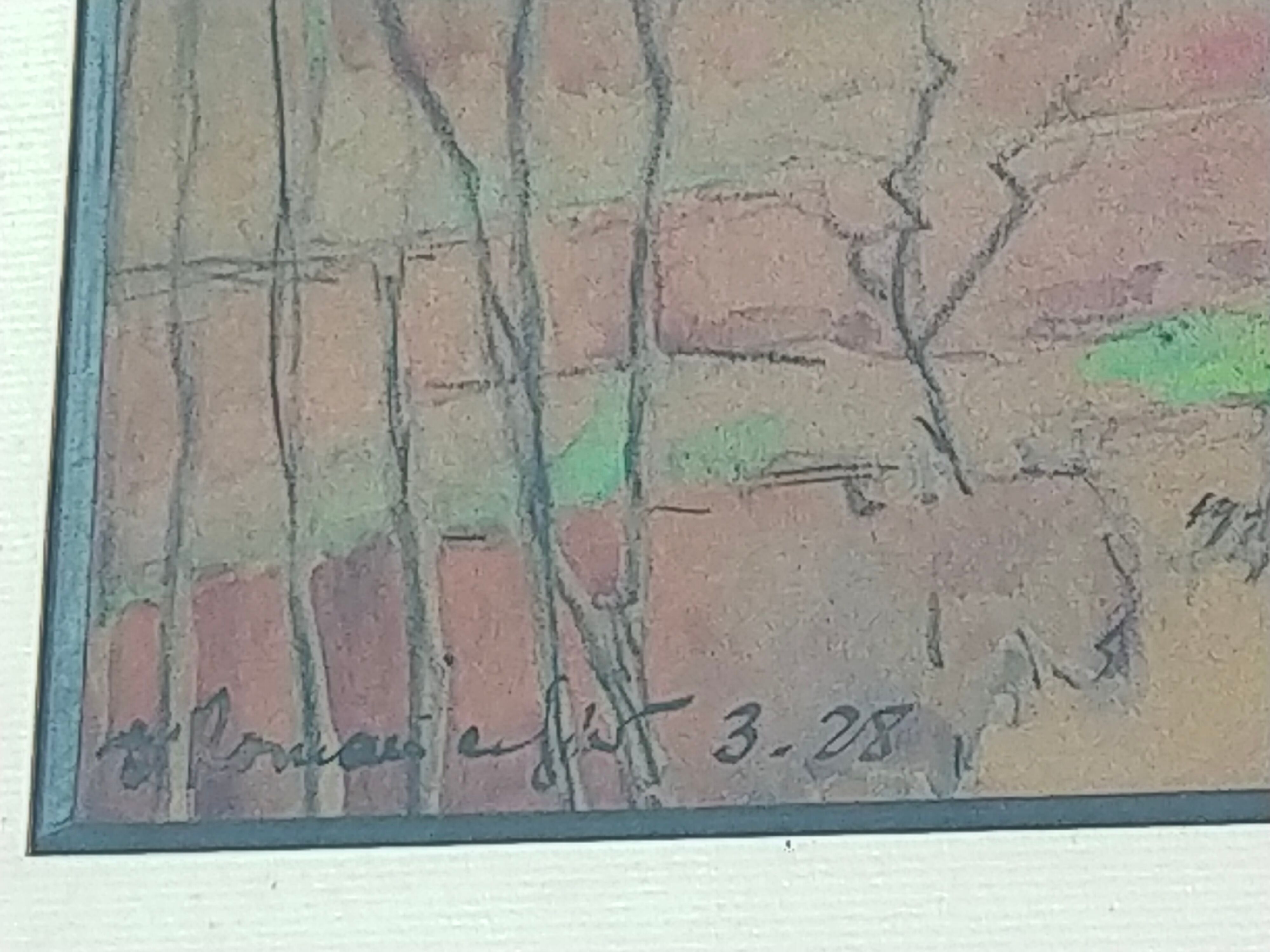 Watercolor painting by Léon Moyse