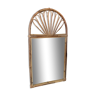 Vintage rattan mirror