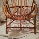 Children's rattan bucket chair