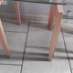Table gigognes métal et verre