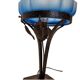 French Art Deco Lamp with Blue Shade, 1920/30s