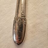 Serving cutlery with handle and antlers in silver, with “LD” monogram