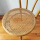 Chaise bistrot vintage assise en cannage