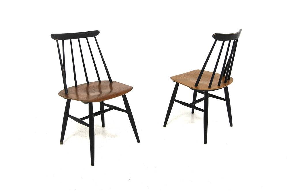 Set de 2 chaises scandinave "Fanett" par Ilmari Tapiovaara, Suède, 1960