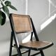 Chaise pliante cannée