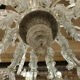 Tall Classical Murano Glass Chandelier-