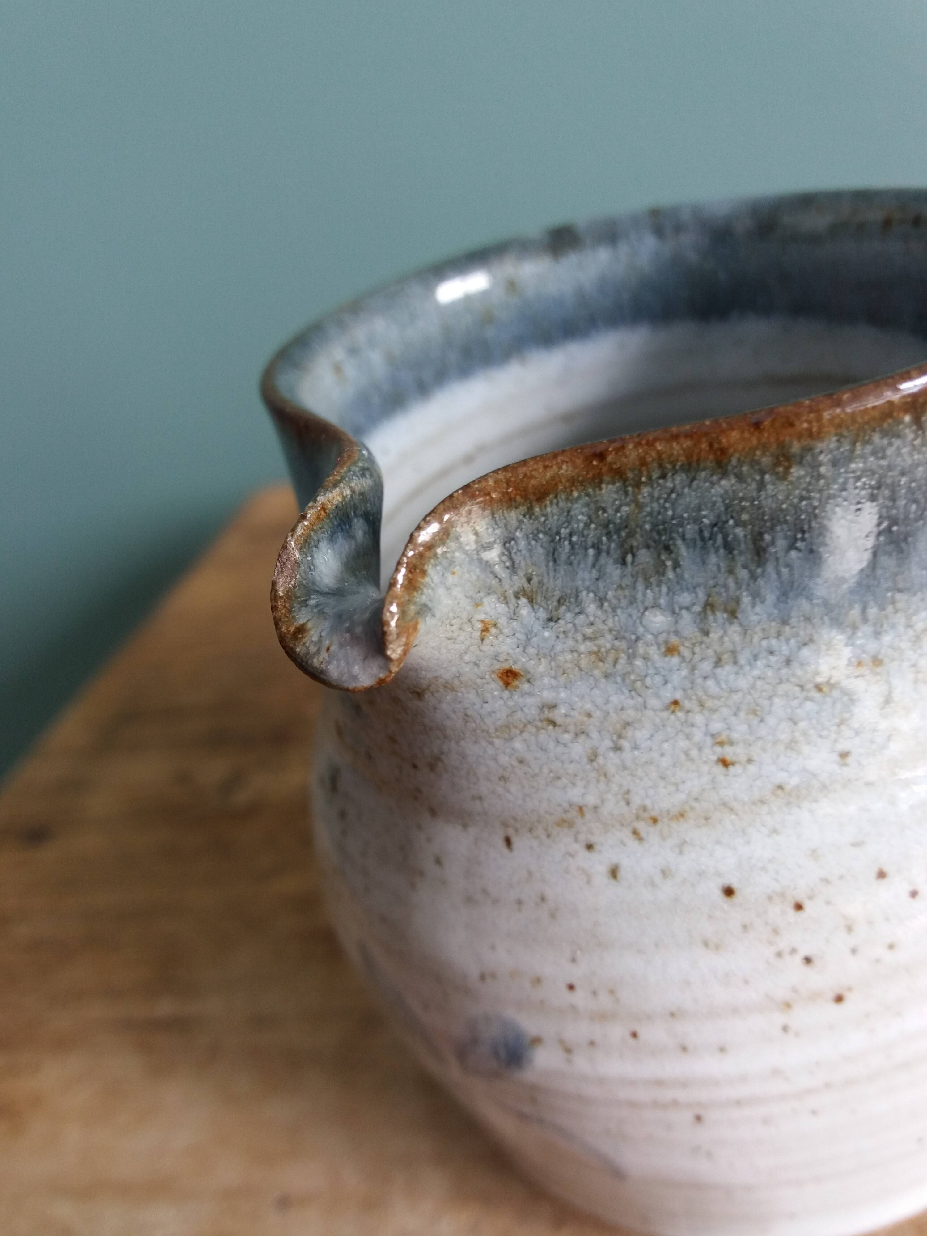 Pitcher, milk jug, signed Atch, Chantal and Thierry Robert