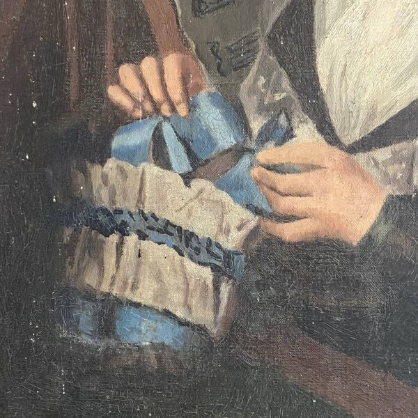 Portrait ancien femme époque Empire (vers 1820 ) 54X64cm