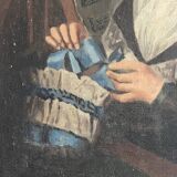 Old portrait of a woman from the Empire period (circa 1820) 54X64cm