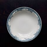 Plat de service rond et creux vintage faïence Saint Amand Nouvelle Usine Cé