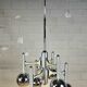 Italian design chrome vintage Space Age Gaetano Sciolari pendant lamp