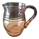 Carafe à eau vintage , pichet en verre rosé 1.45 L