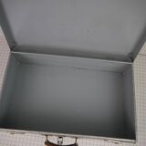 Metal case and leather handle