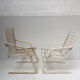 Pair of metal chairs