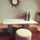 Table basse vintage en marbre de carrare