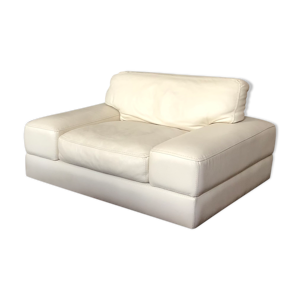 fauteuil cuir Blanc cassé