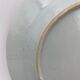 Plate in porcelain blue and white china xviii floral decoration