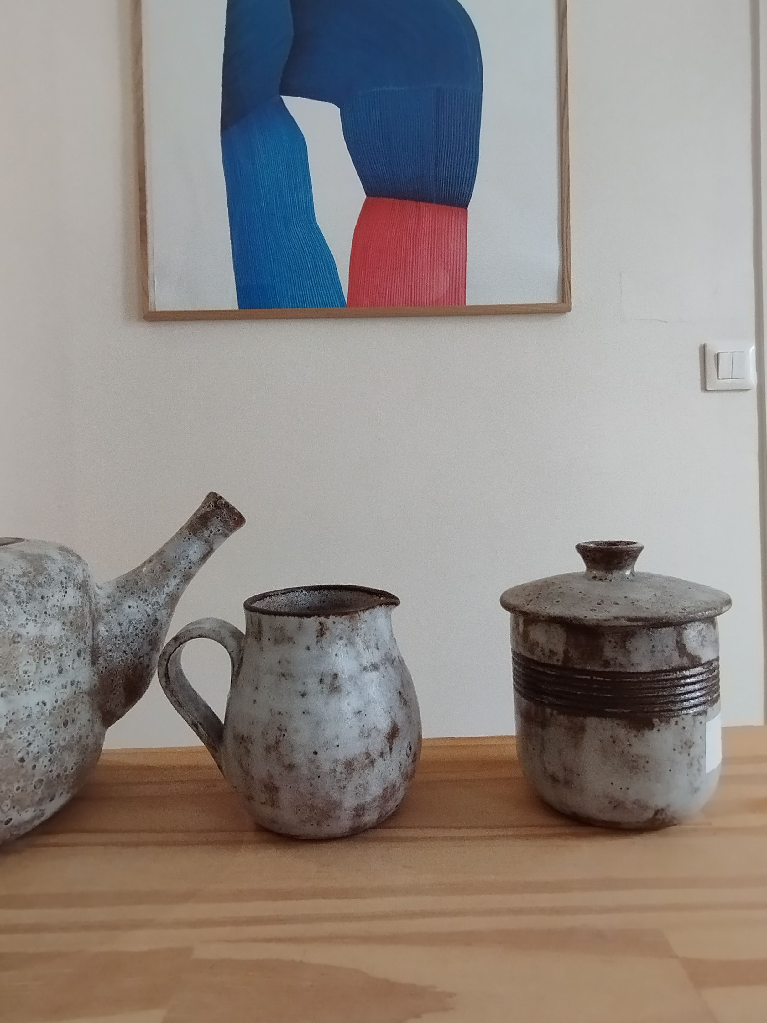 Tea set| Alexander Kostanda | Vallauris (teapot, sugar pot and milk jar)